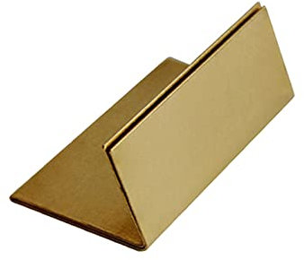 sararui Visitenkartenetui Visitenkartenhalter Metall Visitenkartenständer Geschäftsname Karten Fall Kartenboden Foto Display Stand Golden Visitenkartenhalter (Size : Small-10pcs)