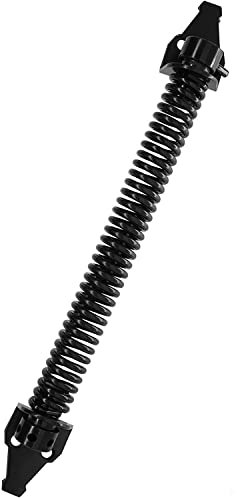 DHGS Türfeder, selbstschließend, 33 cm, pulverbeschichtet, Schwarz, Schrauben im Lieferumfang enthalten
