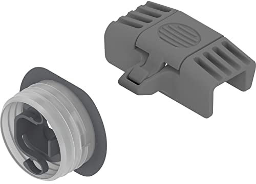BLUM 5788666 Isk Legra Ig Merivobox Mitnehmer Set für Innenschubkasten Möbelbeschlag, KS, Kunststoff Indiumgrau