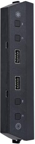 Lian Li LAN216-1X, I/O-Panel mit ARGB Controller für LANCOOL 216 - Zusätzliche USB-3.0-Anschlüsse und Anpassbare Lichteffekte - Kompatibel mit Lian Li LANCOOL 216 RGB - Schwarz