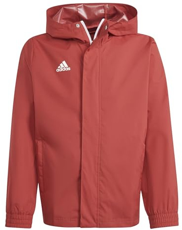 adidas Unisex – Barn Entrada 22 All-Weather Jacket, Team Power Red 2, 13-14 Years