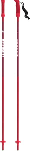 ATOMIC Salomon AMT Jr Ski Poles, 3* Aluminium Ski Pole, Ergonomic Jr Handle on the Pole, Elastic Kids Hand Strap, Poles with 50 mm Piste Basket