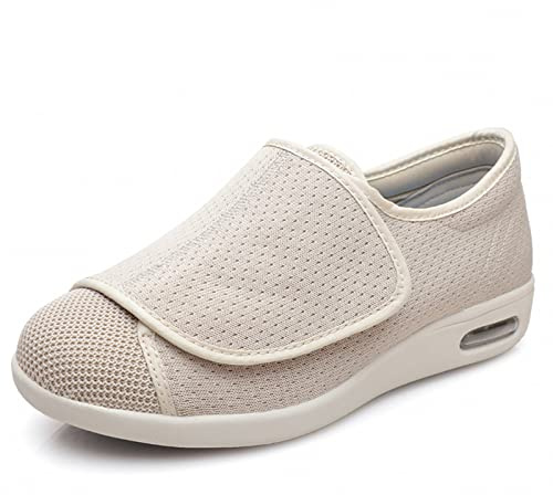 ASRJ Scarpe dalla vestibilità extra larga, pantofole da donna, scarpe da ginnastica da passeggio regolabili, scarpe da casa per artrite diabetica ed edema