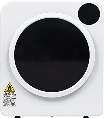 LEADZM Ablufttrockner Wäschetrockner mit 6kg Füllmenge, verschiedenen Programmen, Startzeitvorwahl, Kindersicherung und Reversierautomatik in Weiß