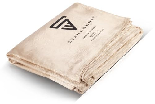 STAHLWERK coperta antincendio 200 x 200 cm in fibra di vetro DIN EN 1869:2019 Coperta antincendio | coperta antincendio | coperta antincendio | coperta antincendio | coperta per saldatura