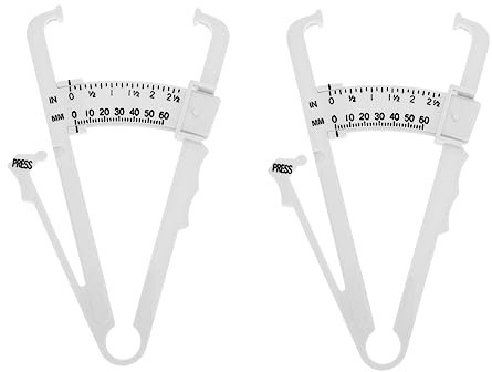 JECOMPRIS 6 Stk Fetter Bremssattel Körperfett digitaler Körper Hautdickentest taschenrechner Körper Maßband Fettmesser Handlich Bremssättel Dickenmesser Messinstrument ABS-Kunststoff Weiß