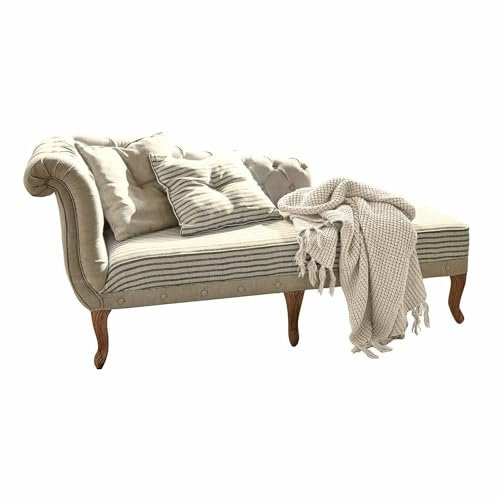 Loberon Chaiselongue Viviani - beige/grau, beige/grau