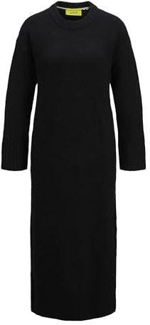 JJXX Jxoline Diverse Dress Knit Vestido, Black/Detail:/Moonbeam Neck Piping, XS para Mujer