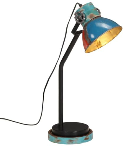 vidaXL Schreibtischlampe 25 W Mehrfarbig 18x18x60 cm E27