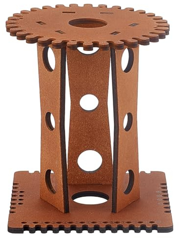 FINGERINSPIRE Set di Dis per Intreccio Kumihimo In Legno Kit Kumihimo Da 32 slot Disco per Intreccio di Bracciali Kumihimo Da Tavolo Disco per Intreccio di Corde A Mano Fai Da Te