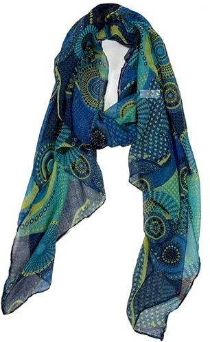 Van Der Rich ® - Enfärgad eller blommönster halsdukar - dam, 20-Royal, one size