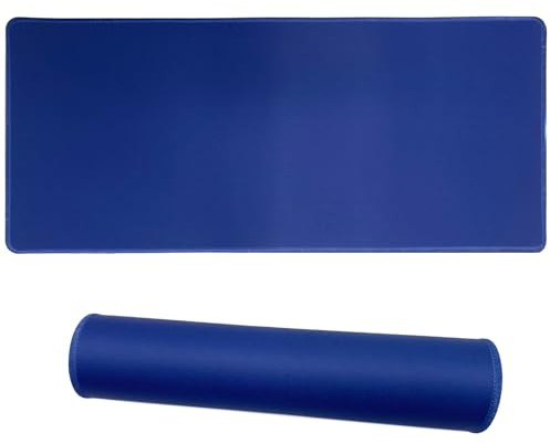 Jahosin Gaming Mouse Pad,base en caoutchouc antidérapante,[70x30cm] tapis de bureau informatique pour PC,Mac,ordinateur portable-bords cousus et surface lisse pour le jeu,bureau,maison-70x30 NavyblueJ