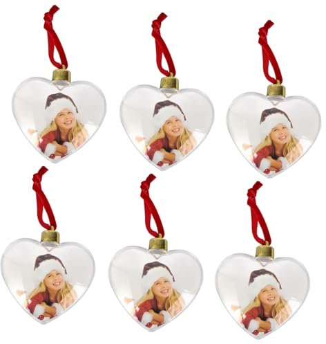 ULTECHNOVO Hängender Bastel-fotorahmen 6er-Pack Fotodekor Party- Kunststoff-Ornament Einfach Zu Verwendendes