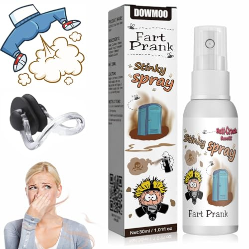 Hpbaggy Fart Prank Spray Set, Furz Streich Spray, Prank Sachen Stinkspray Urkomisches Werkzeug für Kinder und Erwachsene, Extrem Langanhaltender Schlechter Geruch