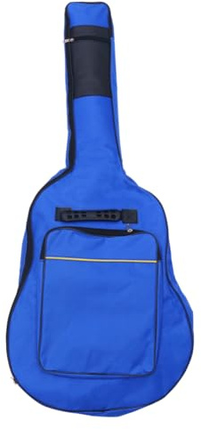 Supvox Akustikgitarrentasche Oxford Doppelgurt Schultertasche Für Folk-Gitarre Mit Vordertasche Für Kleinteile Und Ergonomischem Griff