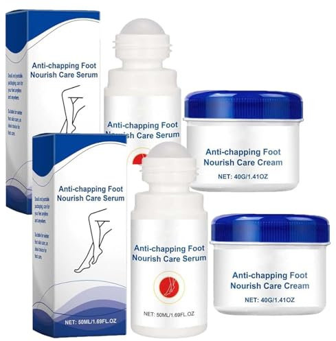 Bálsamo anti-crack nutritiva de reparación de pies, bálsamo para el pie para pies secos agrietados, retire la piel muerta y suavizando la piel seca, el palo de tacón hidratante (2set)
