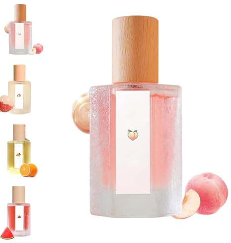 Perfume en aerosol con aroma a melocotón, refrescante, de larga duración, con aroma a fruta, floral y frutal. Perfume para mujer elegante y seguro para uso diario.