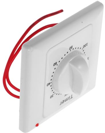 Minuterie de Prise Électrique Intérieure, Interrupteur Temporisé Mural | Abs, Design Portable, Usage Maison et Bureau, pour Appareils Électriques, Sûr et Fiable