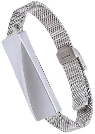 SENECESLI Pulsera Inteligente, Pulsera Portátil de Actividad y Seguimiento de Actividad Física, Inteligente, Rastreador de 24 Horas, Monitor de Estrés y Frecuencia Cardíaca (Silver)