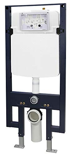 WC-Vorwandelement G3008 inkl. Betätigungsplatte - Modell wählbar, Betätigungsplatte:Modell 4112 weiß matt