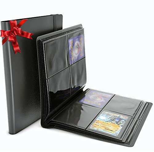 AEY Catcher® Sammelalbum für Pokemon Karten (160 Karten) - Sammelkarten Album - Binder - Sammelheft schwarz