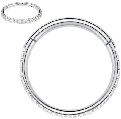 AROWRO 316L chirurgischer Stahl mit Zirkonia für Ohr und Nase, 20 g, 18 g, 16 g, 14 Gauge