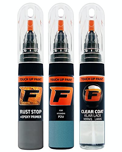 FIRANTO Lackstift Autolack Reparaturset für Hyundai P2U Montano Sky - 3-in-1 Autolack Kratzer Reparaturstift 15ml Grundierung, Klarlack