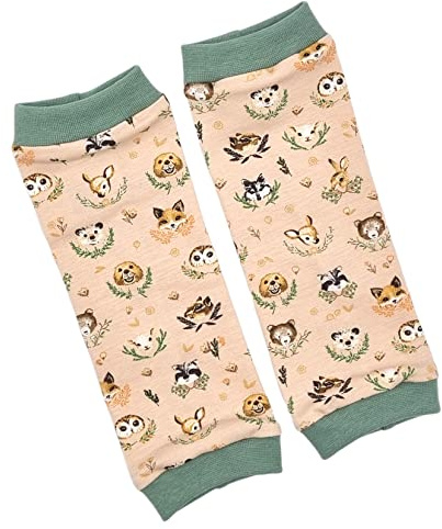 la.nunu Stulpen - Wildpark Mint 0-23 Monate - Beinstulpen für Babys und Kinder aus Baumwolle - Handarbeit - Kinderstulpen und Babystulpen für Jungen und Mädchen