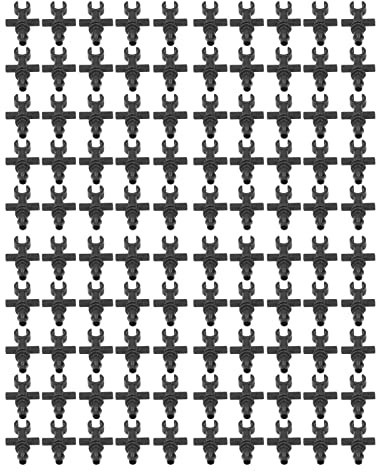 100 Pièces extrémité d'irrigation goutte, Raccords de Tuyauterie Goutte à Bouchon Extrémité, Bouchons Irrigation de Fermeture Extrémité de Tube de 4/7mm pour Irrigation Maison Jardin Pelouse Tuyau