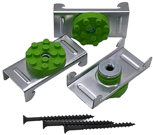 QUSTICS QuietClip SIC-1 (genuine), Resilient Sound Isolation Clip; for use with drywall and hat channels; pack of 50 clips + 50 x 2.5 drywall mounting screws