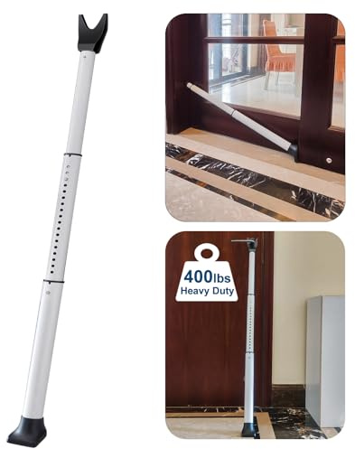 Rerishom Door Security Bar, Heavy Duty Door Stopper Jammer for Hotel