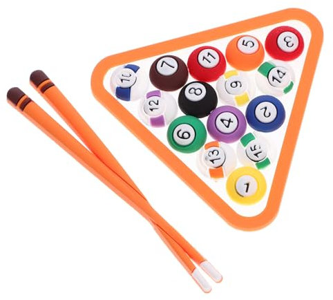 BESPORTBLE 2 Juegos de Piscina Pastel Decoración Tema Decoración de Pasteles Juguetes Magdalenas Novela Adorno Estilo Billar Festivo DIY Decoración para hornear Goma Suave Carro Artesanías