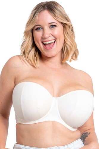 Curvy Kate Luxe Strapless Bra Pearl Ivory 34GG