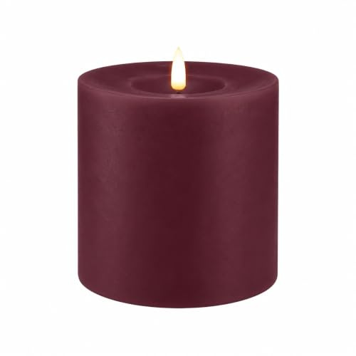 ReWu LED Kerze Deluxe Homeart, Violett, 7,5 x 10 cm