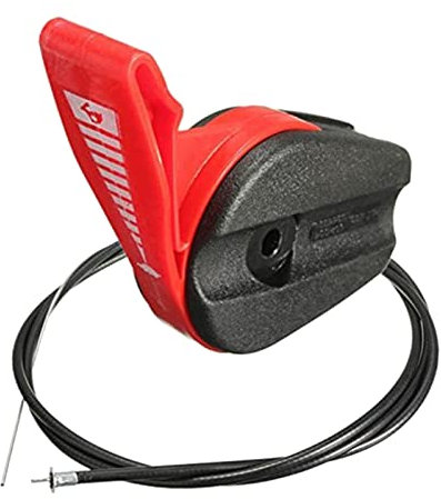 MUEOSI Câble d'accélérateur for tondeuse à gazon, Kit de poignée de levier de commande universel de 63 pouces, tondeuses à gazon électriques à essence Interrupteur d'accélérateur pour tondeuse à gazon
