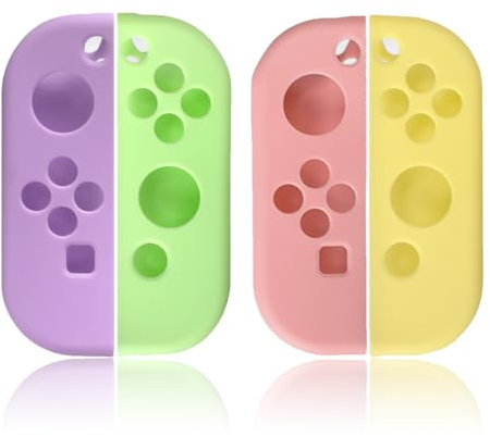 CUZKC 2 Paires de Protection Manette Switch Housse de Protection en Silicone Compatible avec Le contrôleur de commutateur