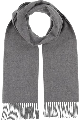 bugatti Herren Schal einfarbig - 33 x 180 cm - Winterschal aus 100% Wolle