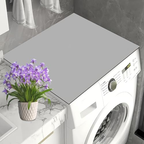 Housse de Machine à Laver 60 x 60 cm Universelle Antidérapant Tapis Dessus