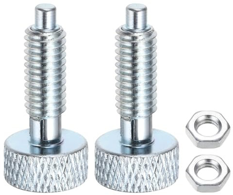 QUARKZMAN 2 Stück Federplunger M6x1 Gewindegröße Stift-Durchmesser 3mm Einziehbare Schnellspannstifte aus Kohlenstoffstahl Verriegelungstyp Indexplunger für Industrieanlagen