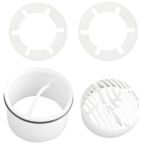 FENGCHUANG Kit Doccia Filtro per Capelli, Set di 4 Pezzi, Sostituzione del Tubo di Immersione del Filtro per Capelli Della Doccia, Raccordi per lo Scarico/Filtro per lo Scarico Della Doccia