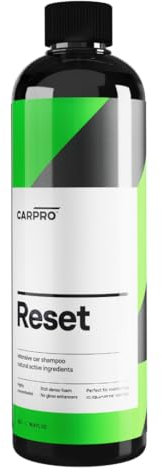 CarPro Reset Shampoo Auto Intensivo 500ml – pH Neutro, Alta Concentrazione – Ideale per Veicoli con Trattamenti Nano o Cere – Lavaggio Auto Professionale + Guanti in Nitrile INCLUSI Fiwiko