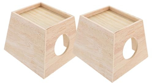 BESPORTBLE 2pièces Cage pour Poules Rutine Maison pour Hérisson Cachette Intérieure pour Hamster Nid pour Petits Animaux Maison pour Chinchillas Abri pour Hamster