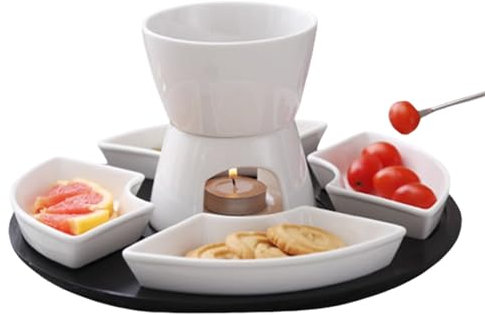 Chocolate Fondue Set Kids High Temperature Resistant Ceramic Detachable