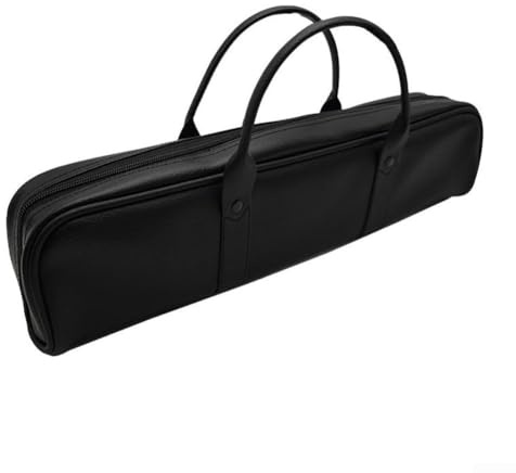 Stilvolle Flöten-Tasche aus PU-Leder mit verstellbarem Riemen, perfekt für Reisen und Aufbewahrungslösungen (16 Löcher)