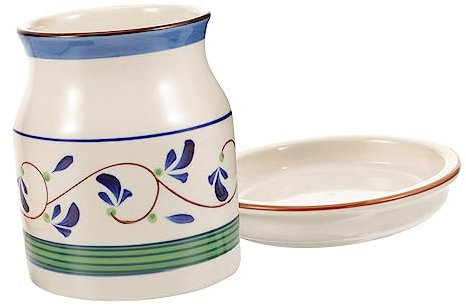 SMASOLO Soporte De Cerámica Para Escurrir Cubiertos y Palillos Diseño Delicado Multifuncional Para Cuchara Tenedor y Utensilios Fácil Limpieza y Uso Cocina