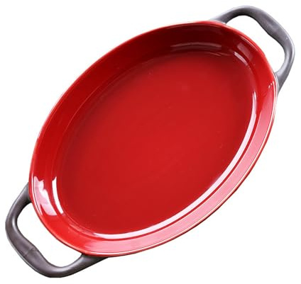 Plato de cerámica para hornear, versátil para lasaña, pastel, sopa, arroz y verduras, esencial para cada cocina