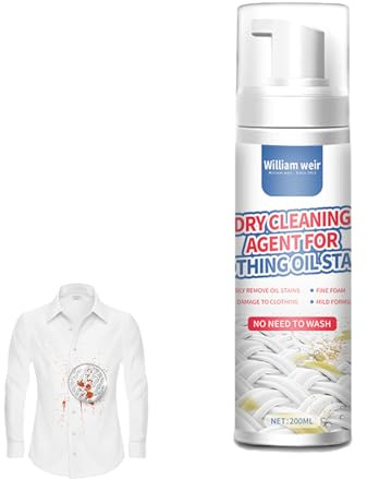 Trockenpflege Fleckenentferner – Kleidungsreiniger-Spray, sichere Stoff-Trockenreinigungslösung, Öl- und Schmutzentfernungsmittel | Schneller effektiver Fleckenradierer für Kleidung, Zuhause, Wäsche
