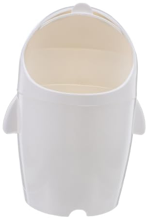 Alipis Mini Cestino Rifiuti da Scrivania con Coperchio Forma di Animale Piccolo Secchio in Plastica Resistente Bidoncino Carino per Ufficio e Casa Cestino per Rifiuti da Tavolo Stabile e
