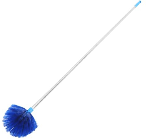 NIYANGLE Spolverino per Ragnatele con Asta di Prolunga in Acciaio Leggero 15 M Spazzola per Soffitti Alti e Ventilatori Pulizia Interna ed Esterna con Palo Regolabile e Colore Casuale