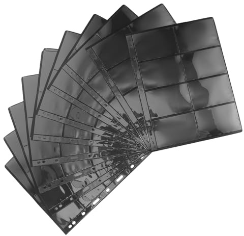 Beaupretty Album di Francobolli Trasparente 10 Fogli Mobili PVC Inserto per Collezione di Francobolli e Banconote Organizer Leggero e Riutilizzabile per Collezionisti e Conservazione